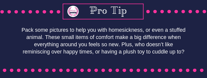 Tip for bringing pieces of home while you travel